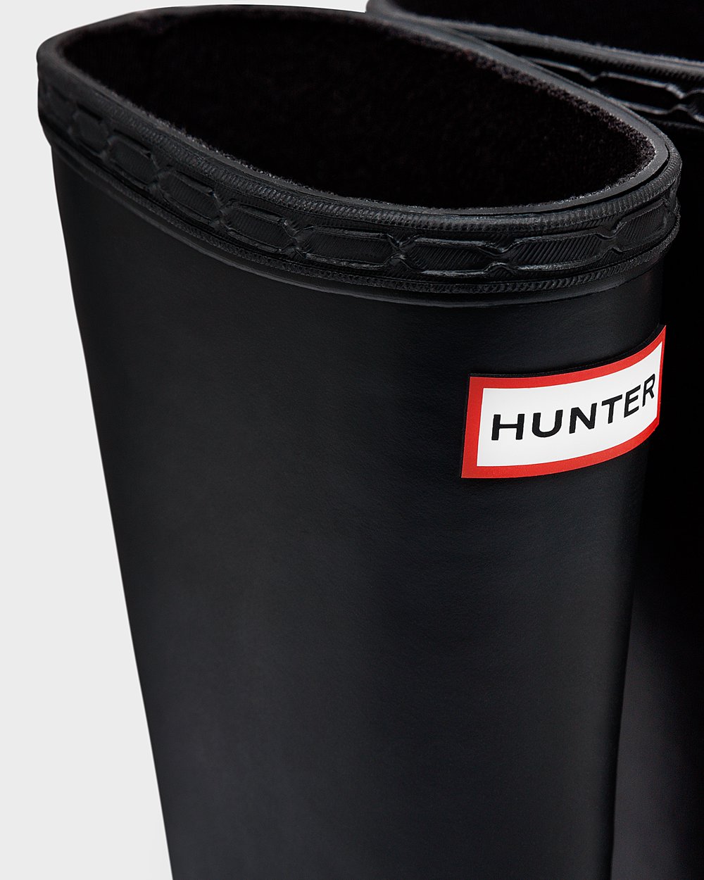 Botas De Agua Original First Classic Hunter Niños - Negros - 637584ZTS